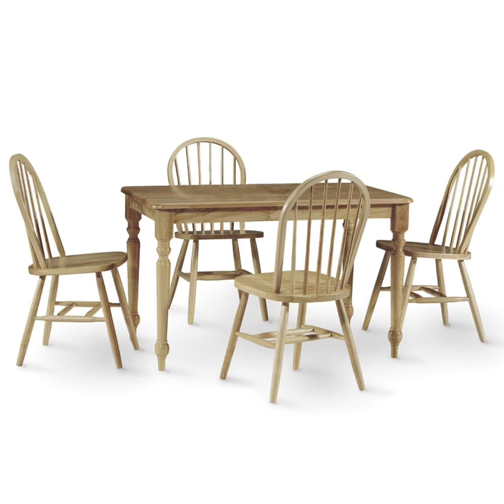 3048 Table with 4 Chairs, Multiple Finishes