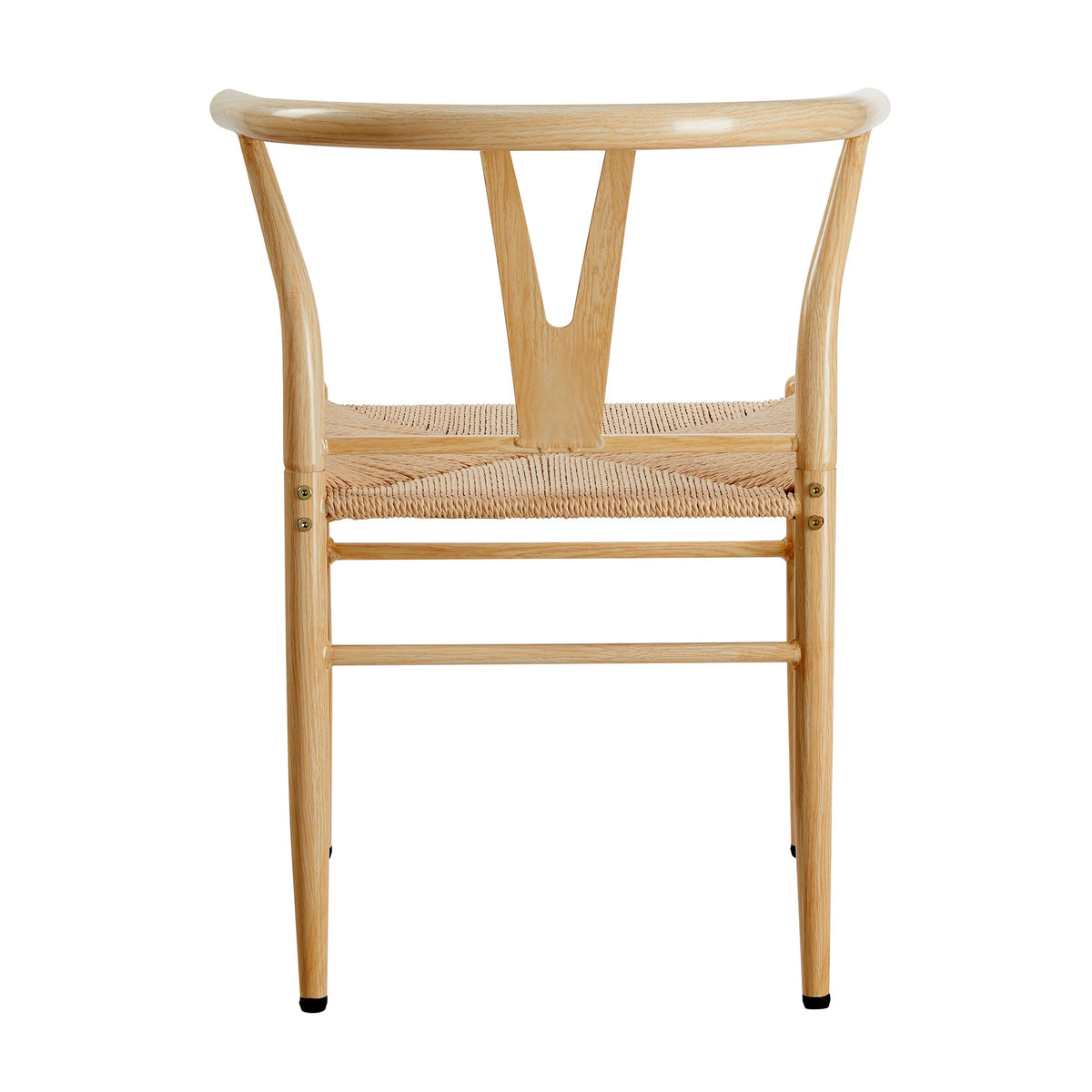 Better Homes & Gardens Springwood Wishbone Chair, Metal Base with Black Finish, 2 Pack