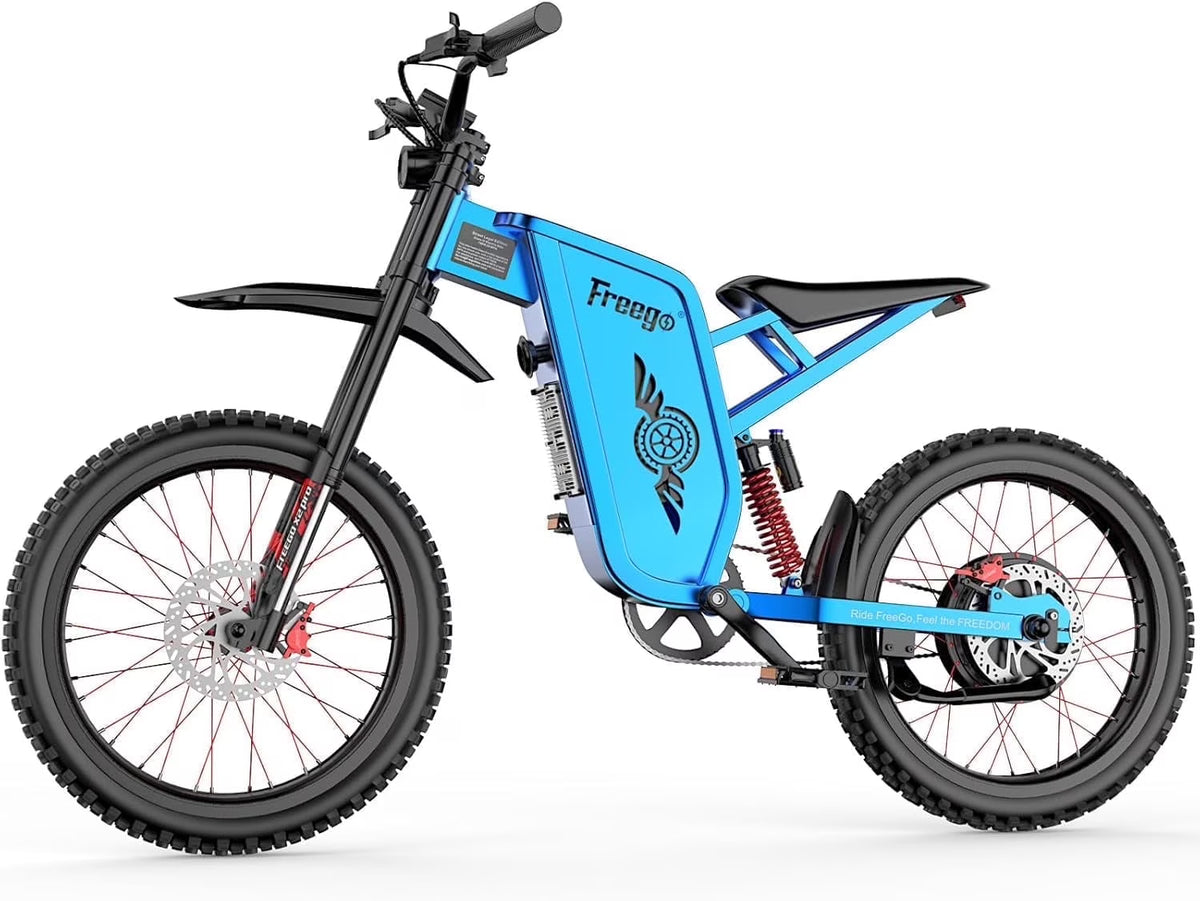 FREEGO X2 Pro Electric Dirt Bike 6000W(Peak) Motor 60V/30Ah Battery,50MPH/80Mile UL2849