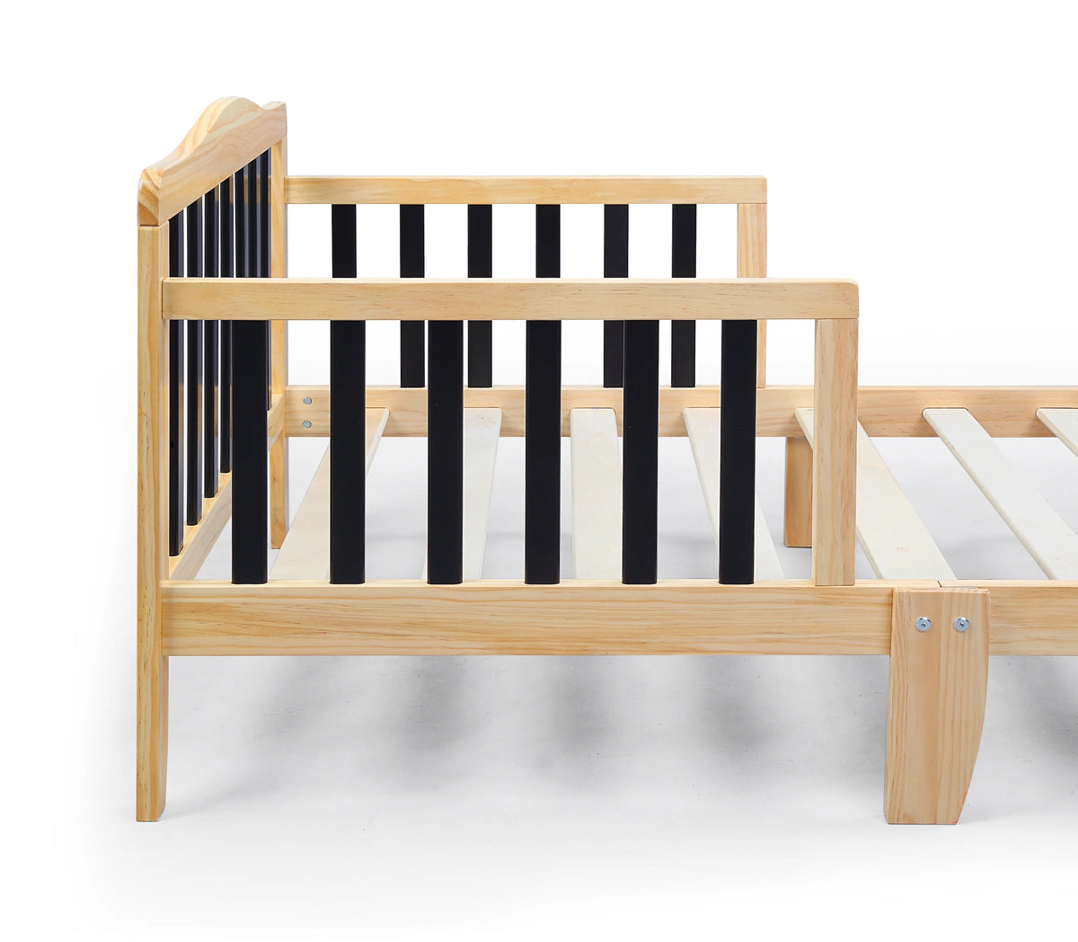 Olive & Opie Twain Toddler Bed, Red/Blue Finish