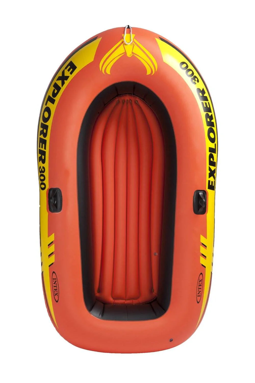 Intex Explorer 300 Compact Fishing 3 Person Raft Boat w/ Pump & Oars (2 Pack)