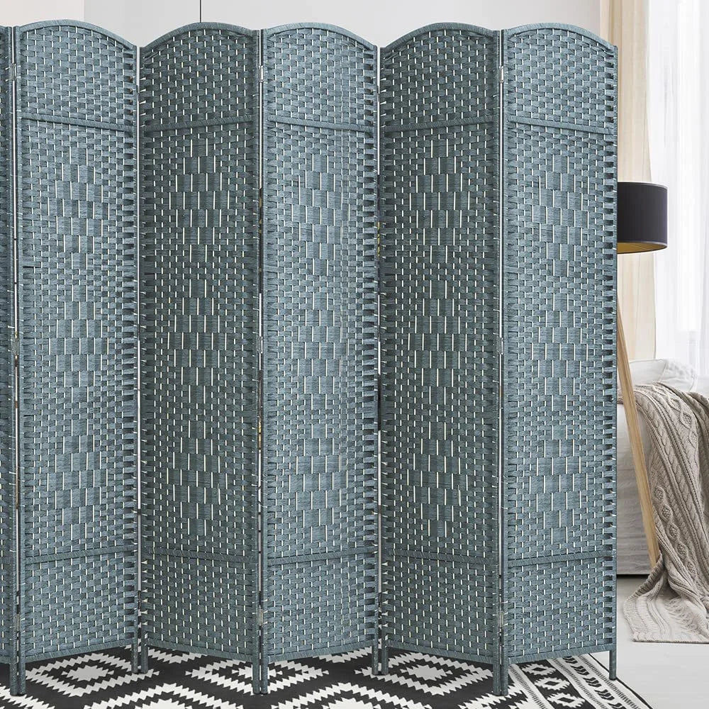Jostyle Room Divider 6ft. Tall Extra Wide Privacy Screen, Folding Privacy Screens Freestanding Nature