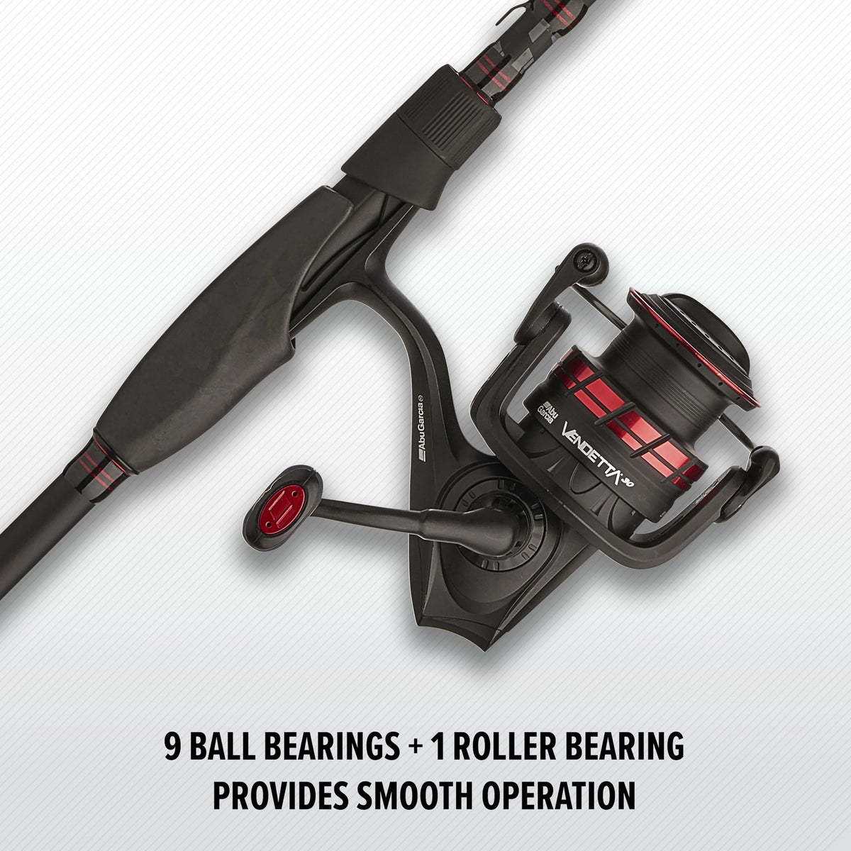 Abu Garcia Vendetta® Spinning Combo, 6'6" Medium Fishing Rod, 30 Size Reel
