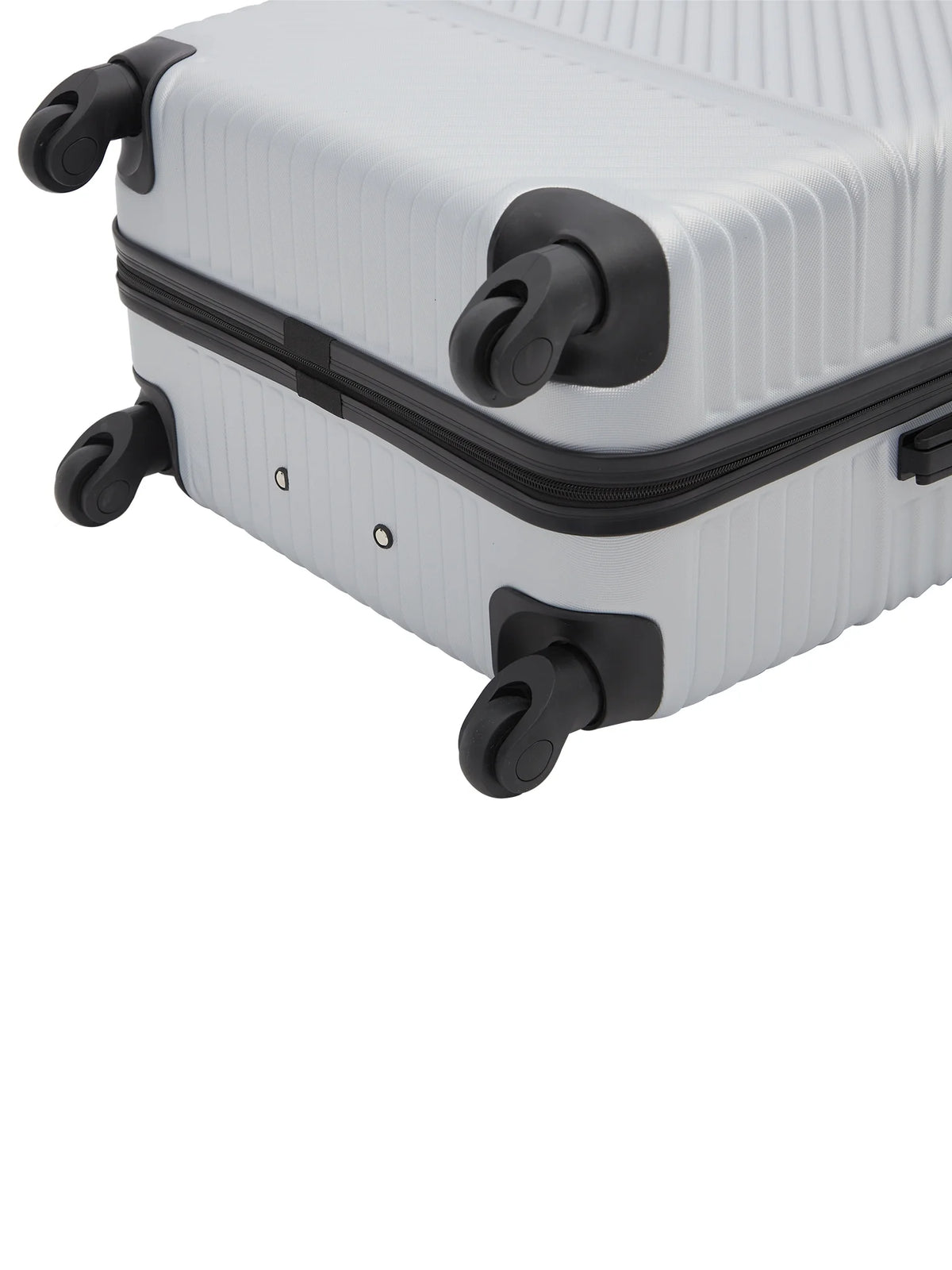 Wrangler 4 Pc Hardside Spinner Luggage Set with 20" & 25" Suitcases and Packing Cubes, Black