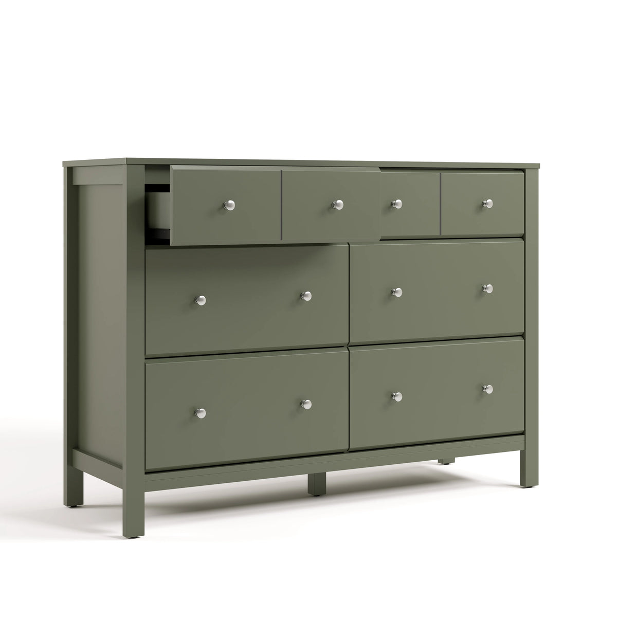 Storkcraft Horizon 6 Drawer Nursery Double Dresser, Driftwood
