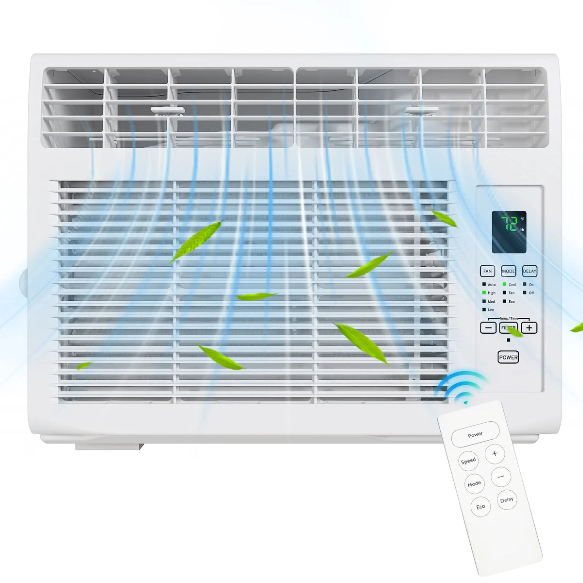 Zimtown 6000BTU Window Air Conditioner With Remote Control, White