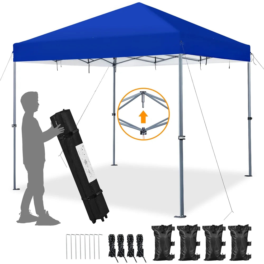 Renwick 12x12ft Pop-up Canopy Tent, Blue