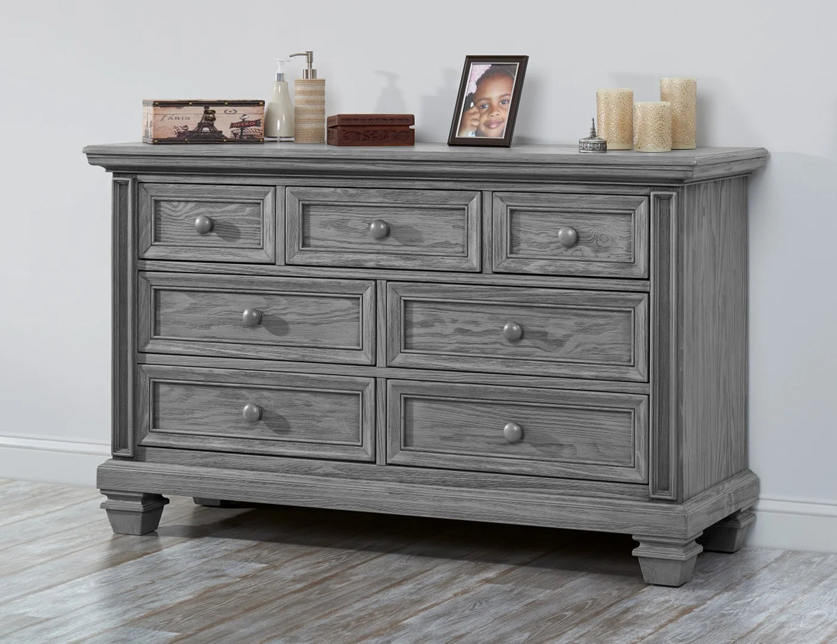 Oxford Baby Richmond 7Dr Dresser Brushed Gray