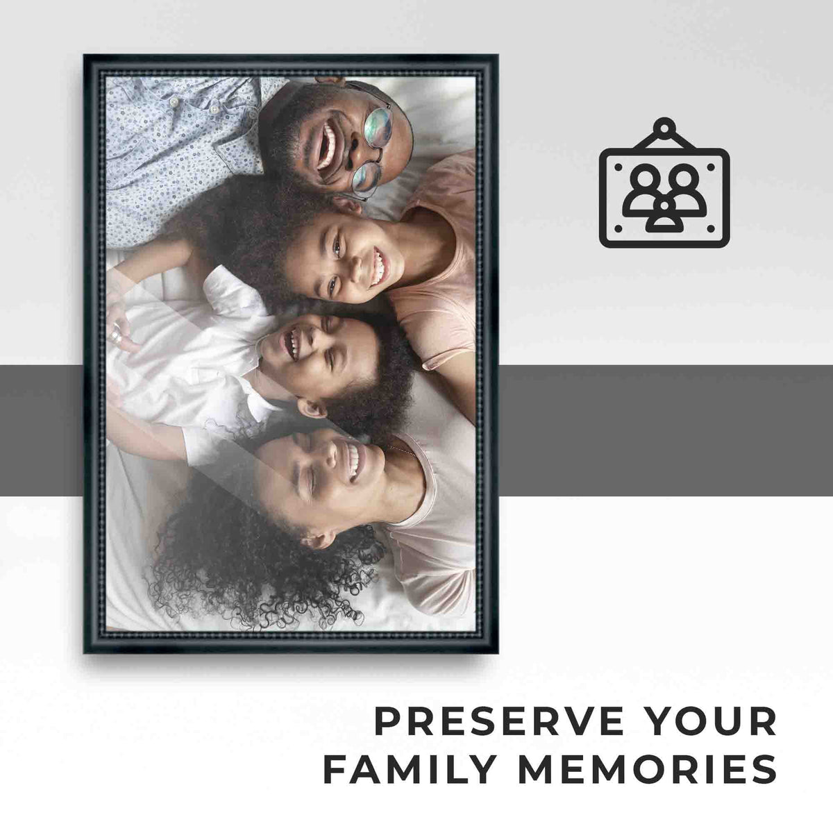 20x48 Frame Black Passaggi Solid Wood Picture Frame Width 1.5 Inches | Interior Depth 0.5 Inches |