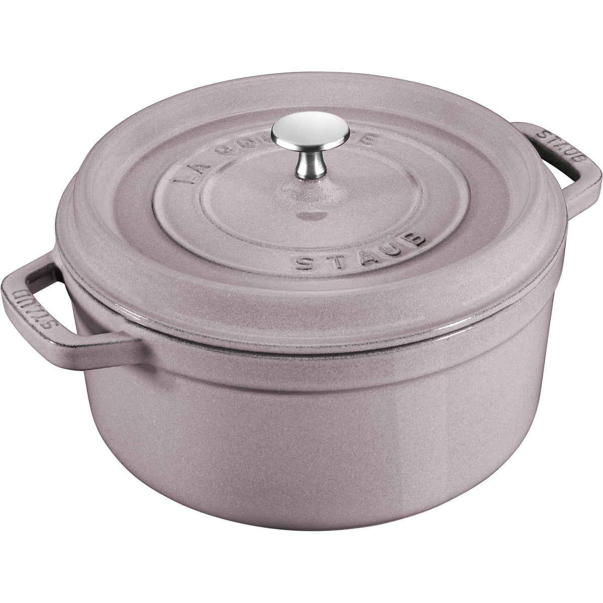 Staub Cast Iron 7-qt Round Cocotte - Grenadine