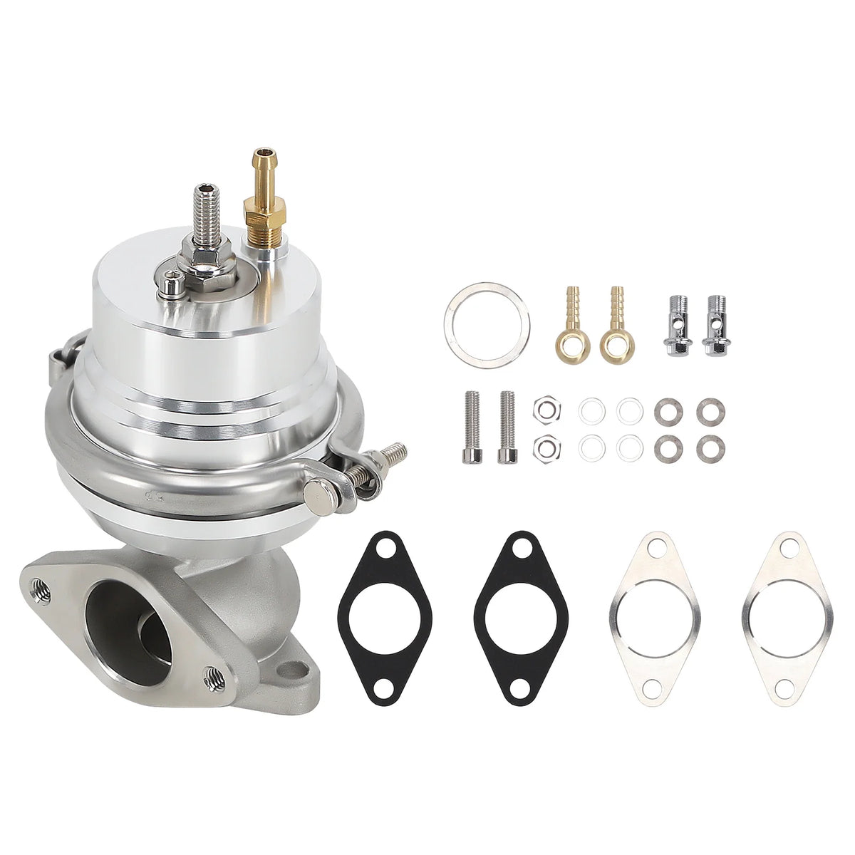 Maxpeedingrods T3 T4 T04E Universal Turbo Turbocharger+Wastegate+ Intercooler+BOV+ Oil Line Kit