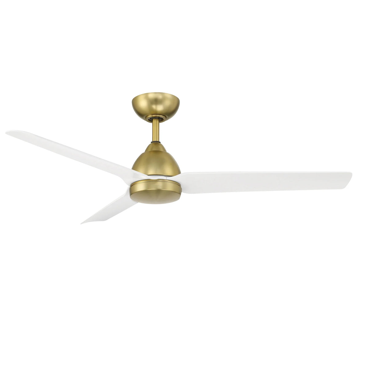 WAC Mocha 54" Brushed Aluminum Smart Ceiling Fan with Remote Control