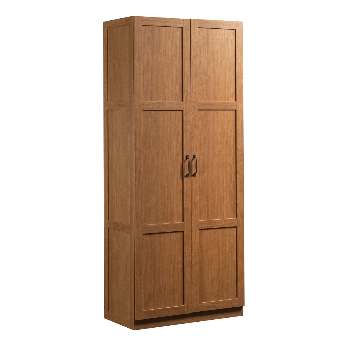 Sauder Select 2 Door Storage Cabinet, Reclaimed Pine Finish