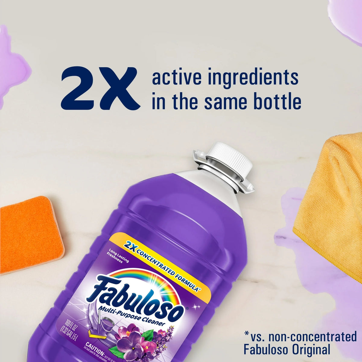 Fabuloso Multi Surface All Purpose Floor Cleaner, Lavender Scent, 169 fl oz