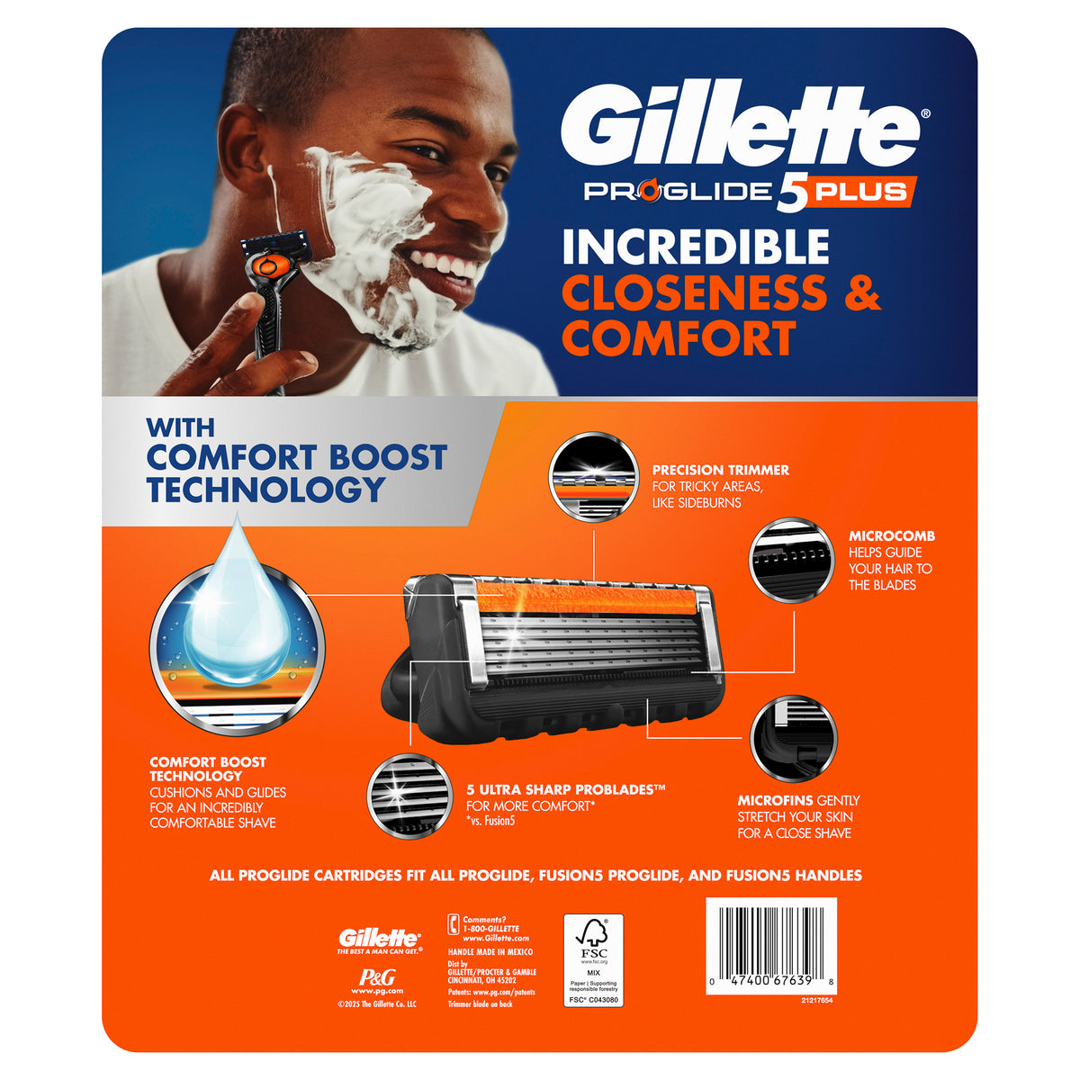 Gillette Proglide Plus Razor Handle and 16 Cartridges