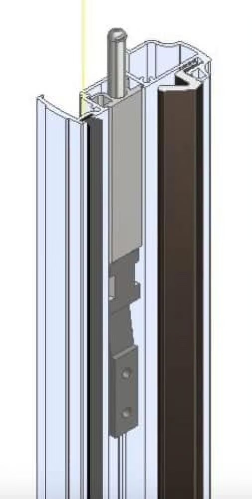 Life Products! T-Astragal Aluminum 80 in Weather Stripping 80x5/8x1-3/4 in Inswing Doors Black