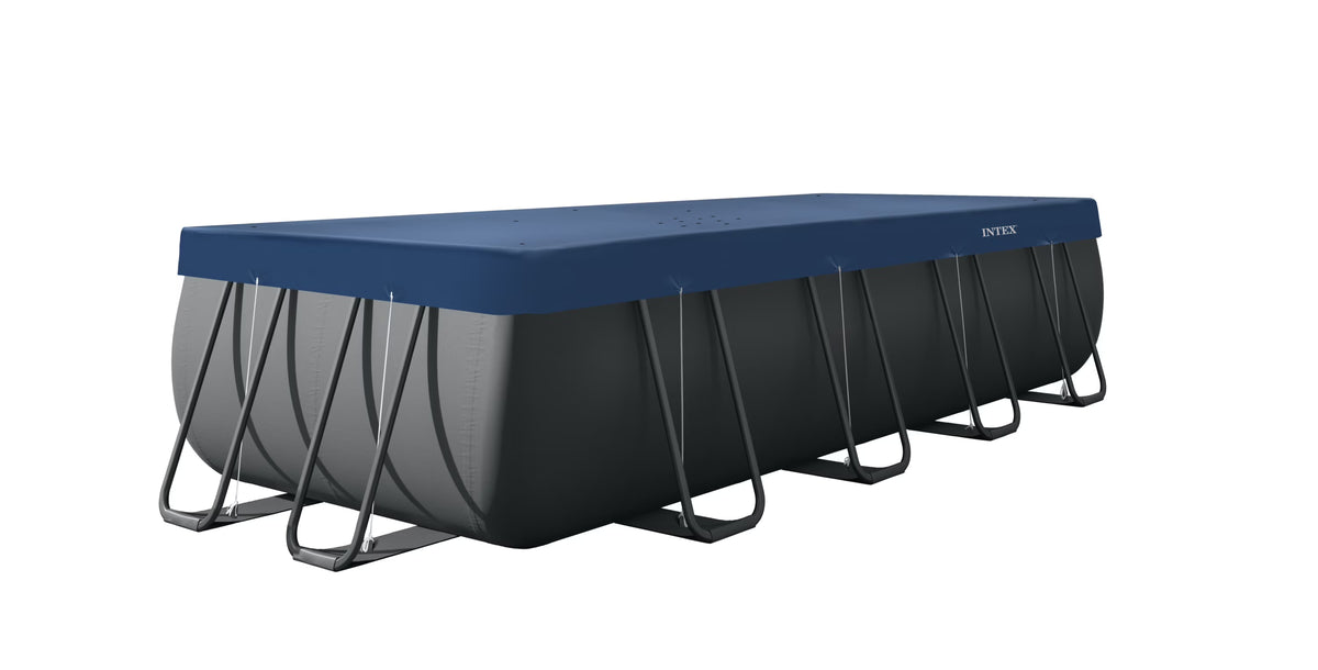 Intex 18FT X 9FT Rectangular All-Season Deluxe Winter Pool Cover for Above Ground Pools