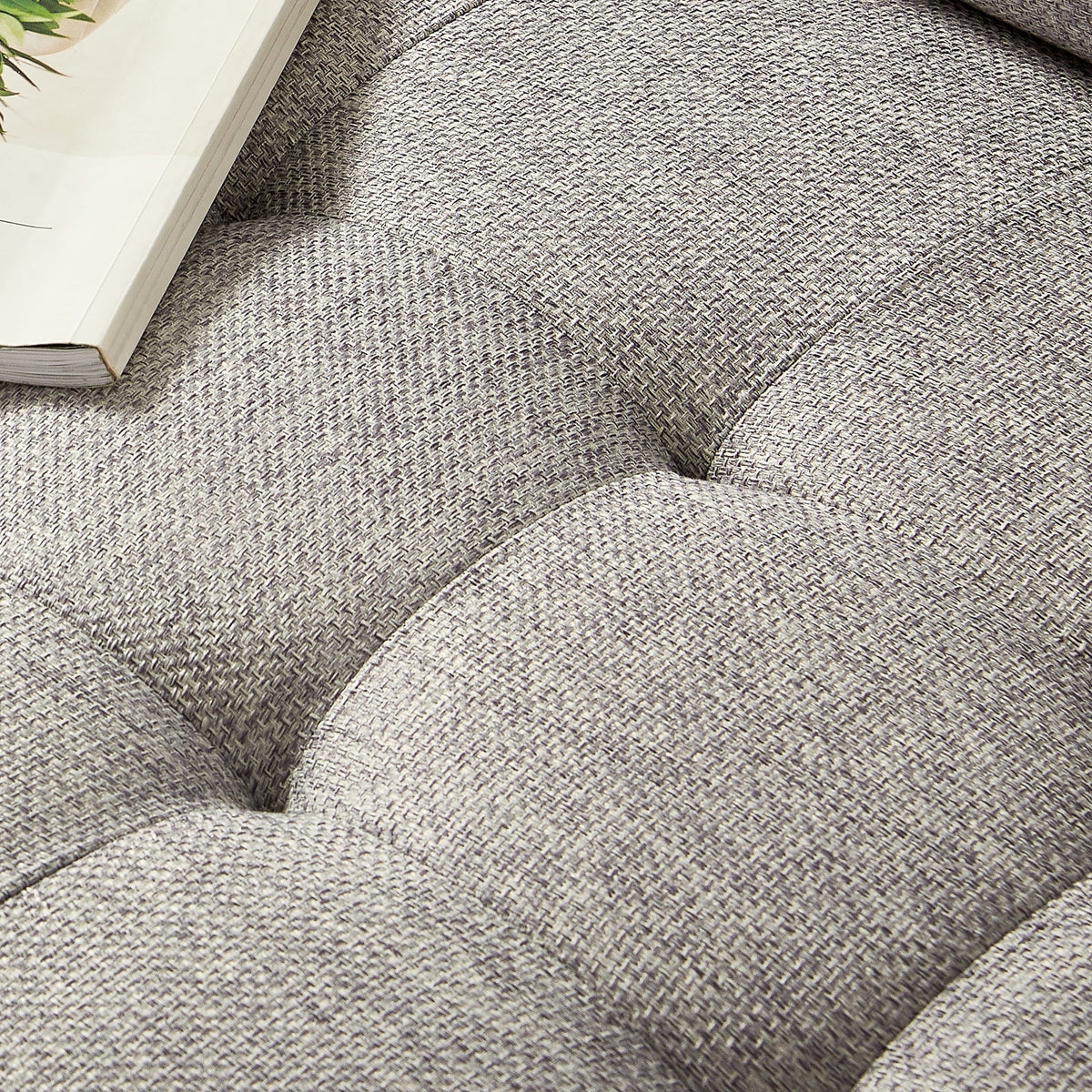 Zinus Benton 2-Seater Loveseat, Soft Grey