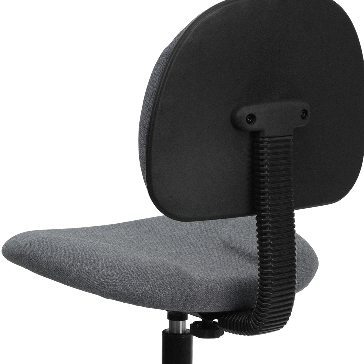 Emma  Oliver Black Fabric Drafting Chair (Cylinders: 22.5"-27"H, 26"-30.5"H)
