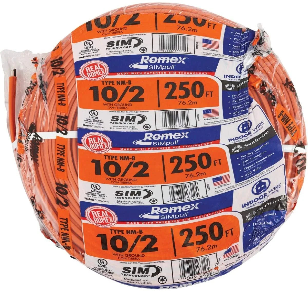 Southwire 10/2NM-WGX250 Cable