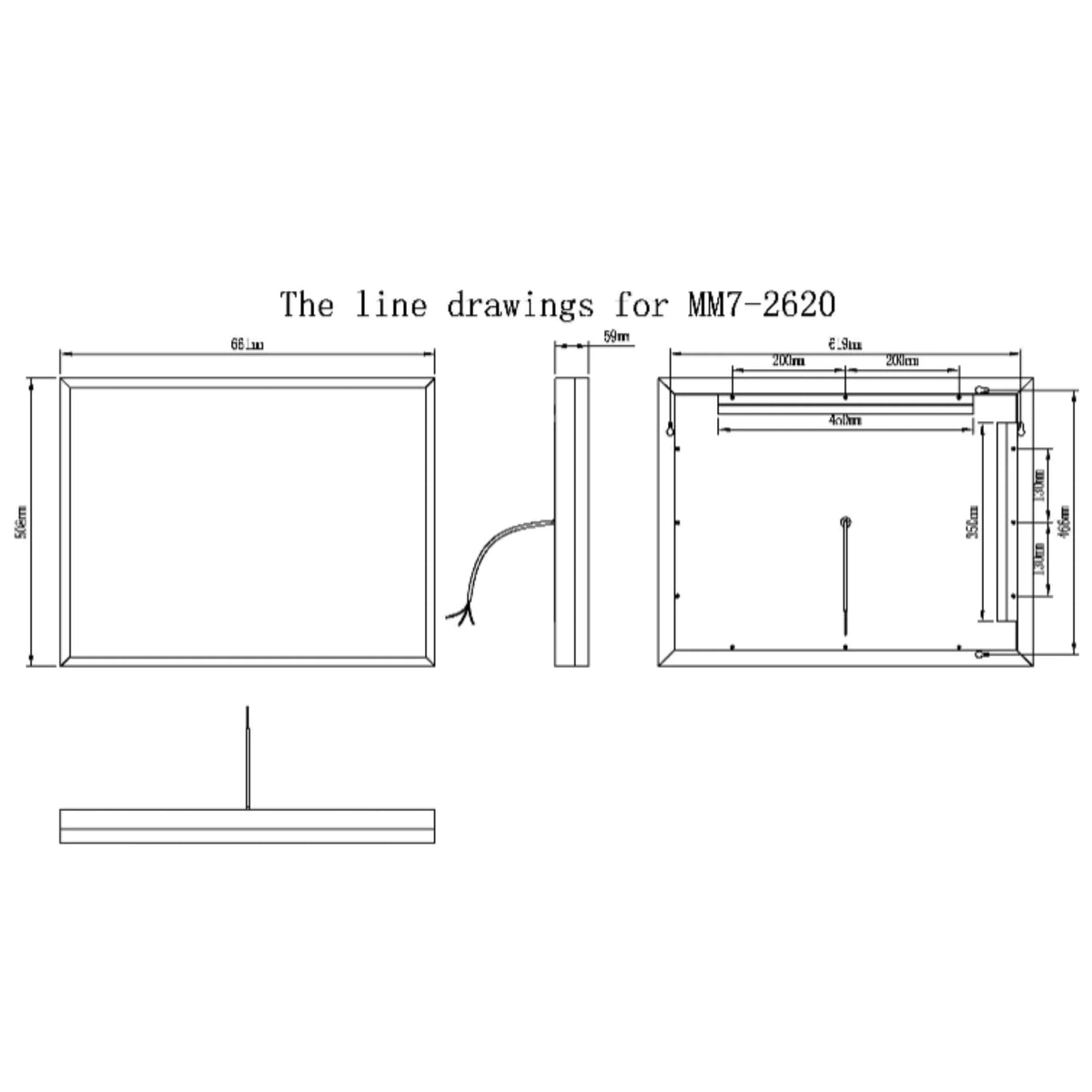 Modern Mirrors Astral Lighted Bathroom Vanity Mirror, Wall Mirror with Dimmable Daylight LED Lighting
