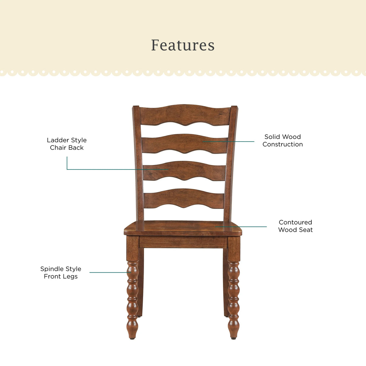 Pioneer Woman Harper Solid Wood Dining Chairs, 2 Pack, White