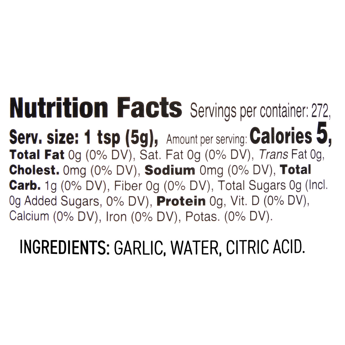Kirkland Signature, Minced California Garlic, 48 oz