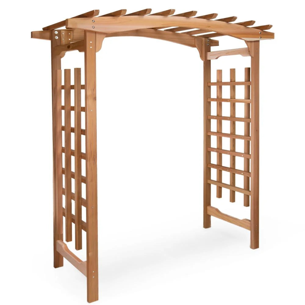 All Things Cedar PA96-Set Pagoda Arbor w/ Planter Boxes