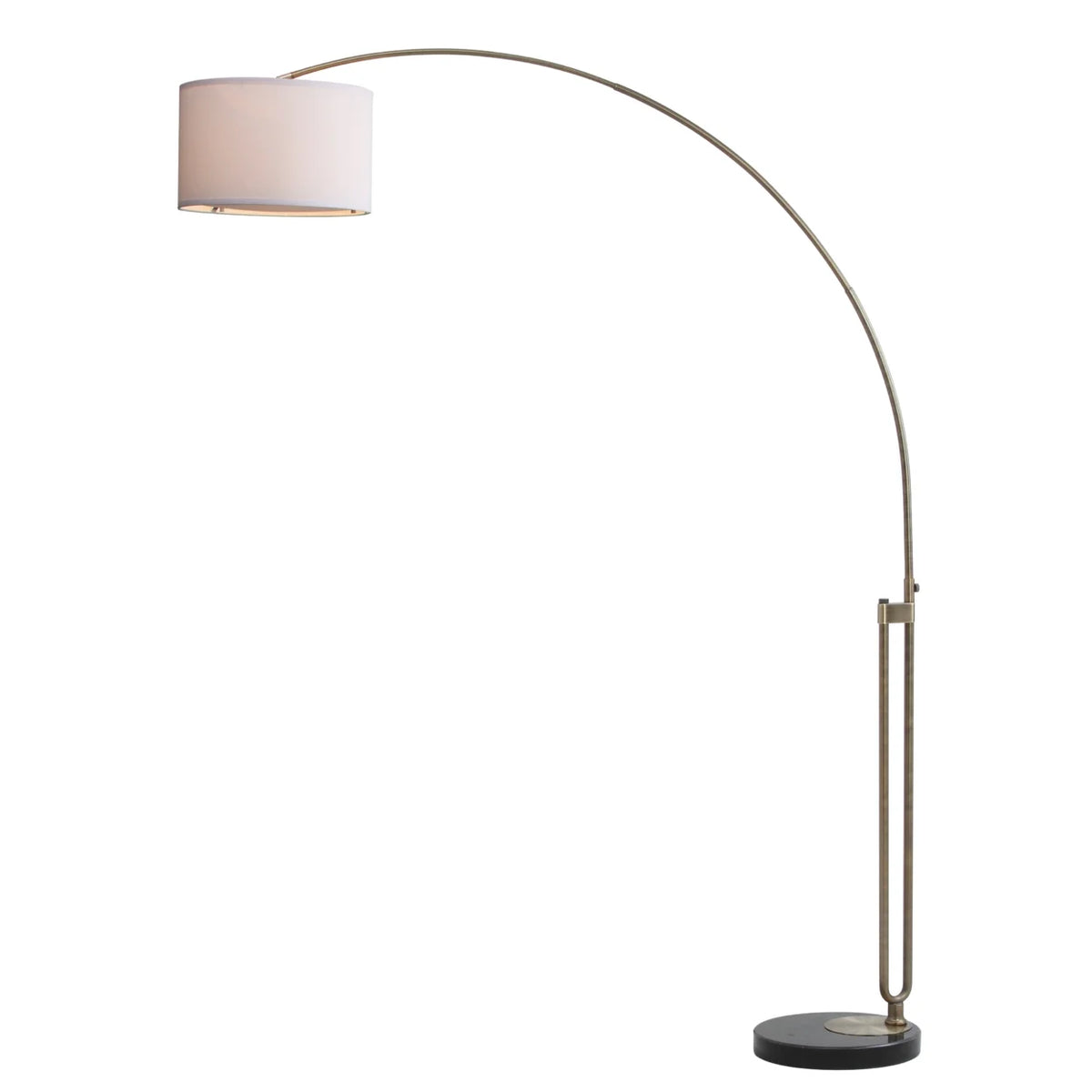 Safavieh Polaris 84 in. H Solid Glam Arc Floor Lamp, Antique Brass