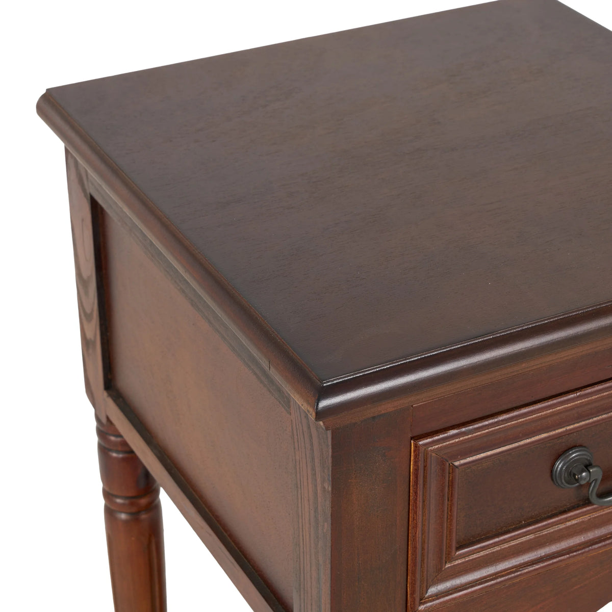 DecMode 17" x 25" Cream Wood 3 Drawer Cabinet, 1-Piece