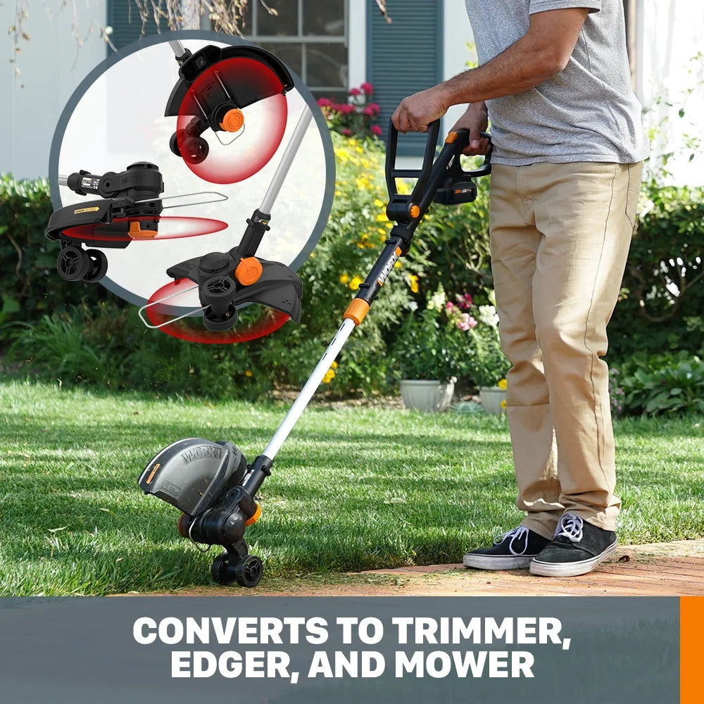 Worx WG170.3 20V Power Share GT Revolution 4.0Ah 12" Cordless String Trimmer