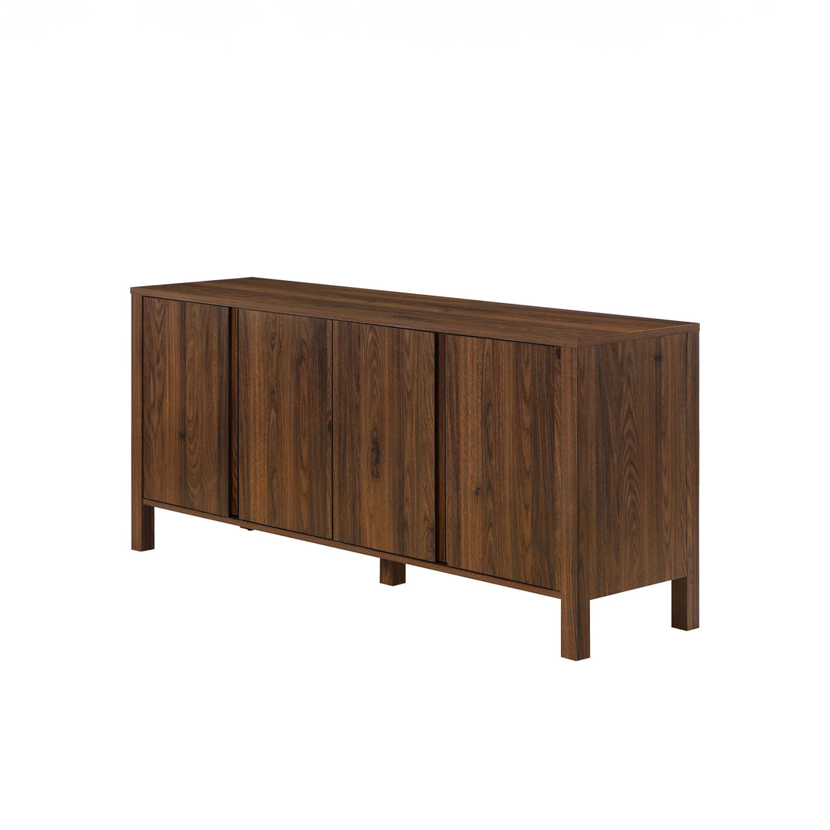 Mainstays 4-Door TV Console for TV��s up to 65��, Canyon Walnut Finish