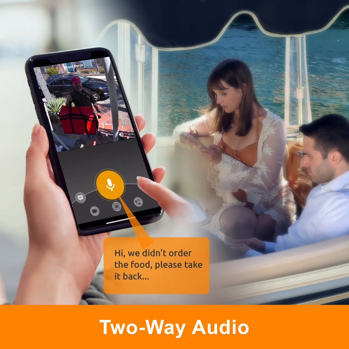 Toucan Wi-Fi and Wire-Free 2K QHD Video Doorbell PRO with Wireless Doorbell Chime, TVDP05GR