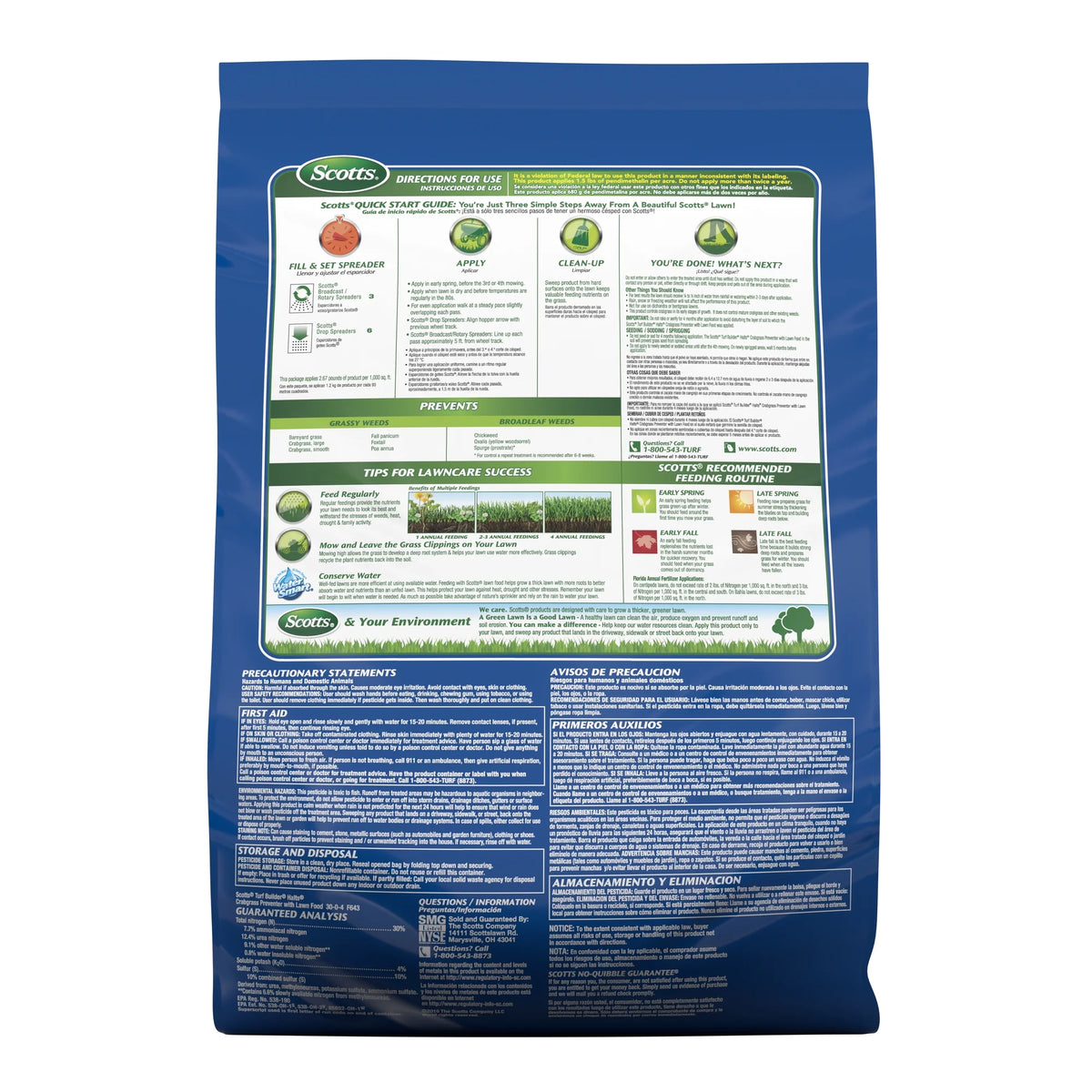 Scotts Turf Builder Halts Crabgrass Preventer with Lawn Food, 40.05 lb.