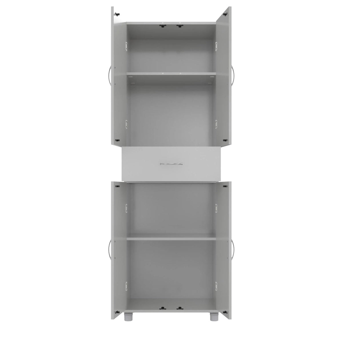 RealRooms Basin Storage Cabinet with Drawer, Kitchen Organizer, Dove Gray