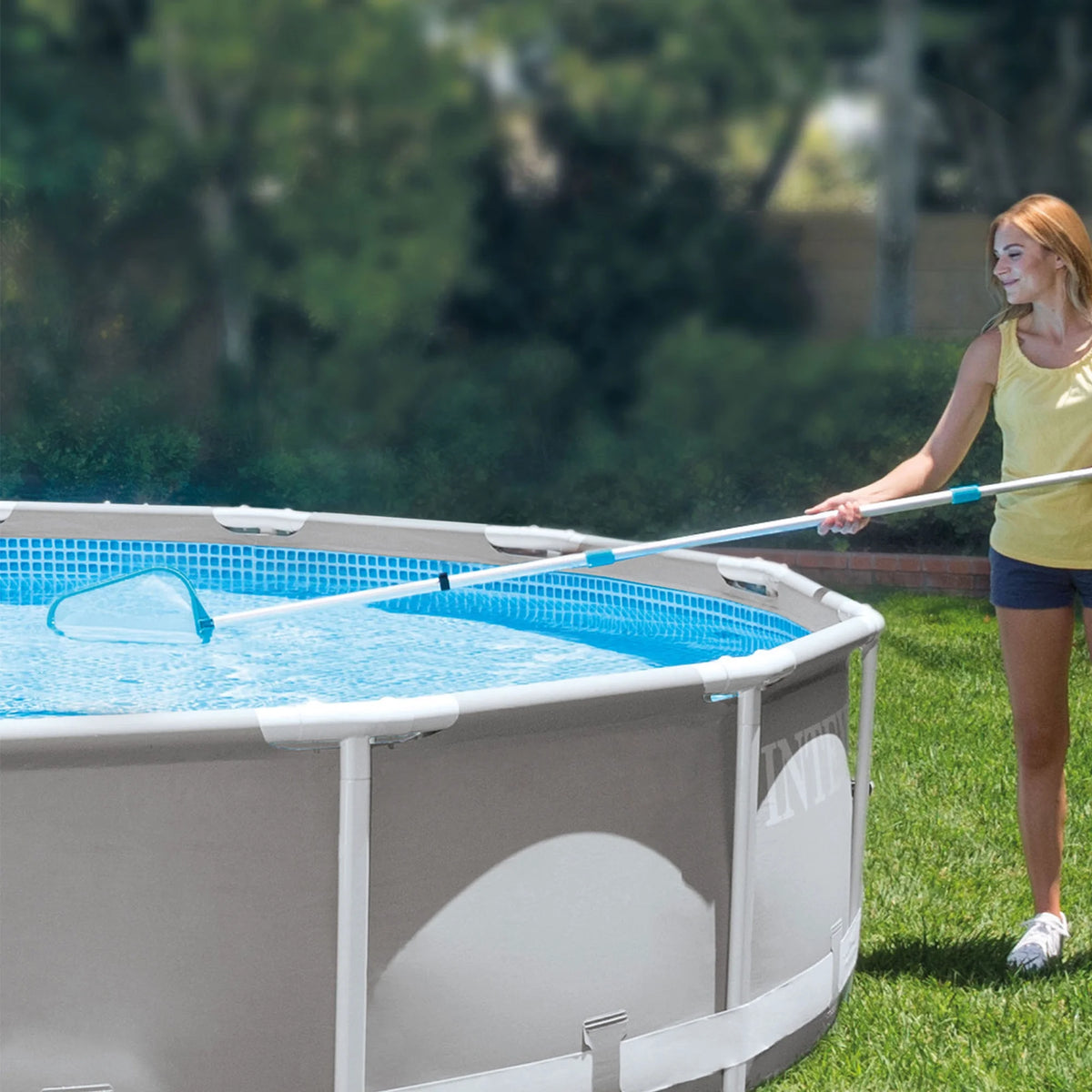 Intex Prism Frame 15' x 48" Pool Set with Ladder, Cover & Maintenance Kit