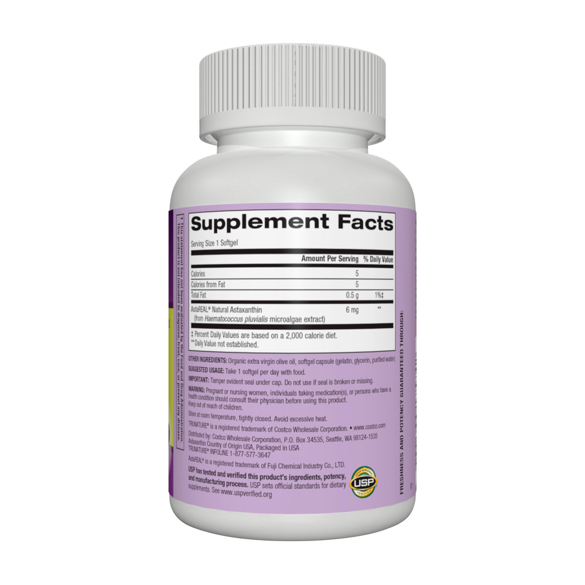 trunature Astaxanthin 6 mg, 100 Softgels