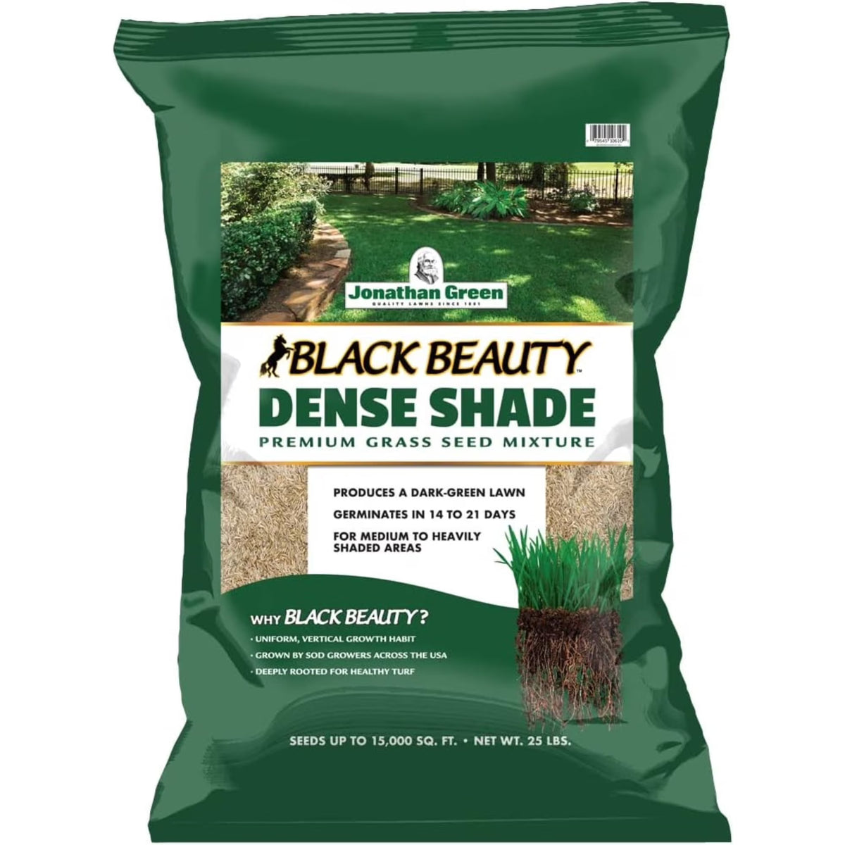 Jonathan Green 10610 Dense Shade Grass Seed Mixture, 25 lbs