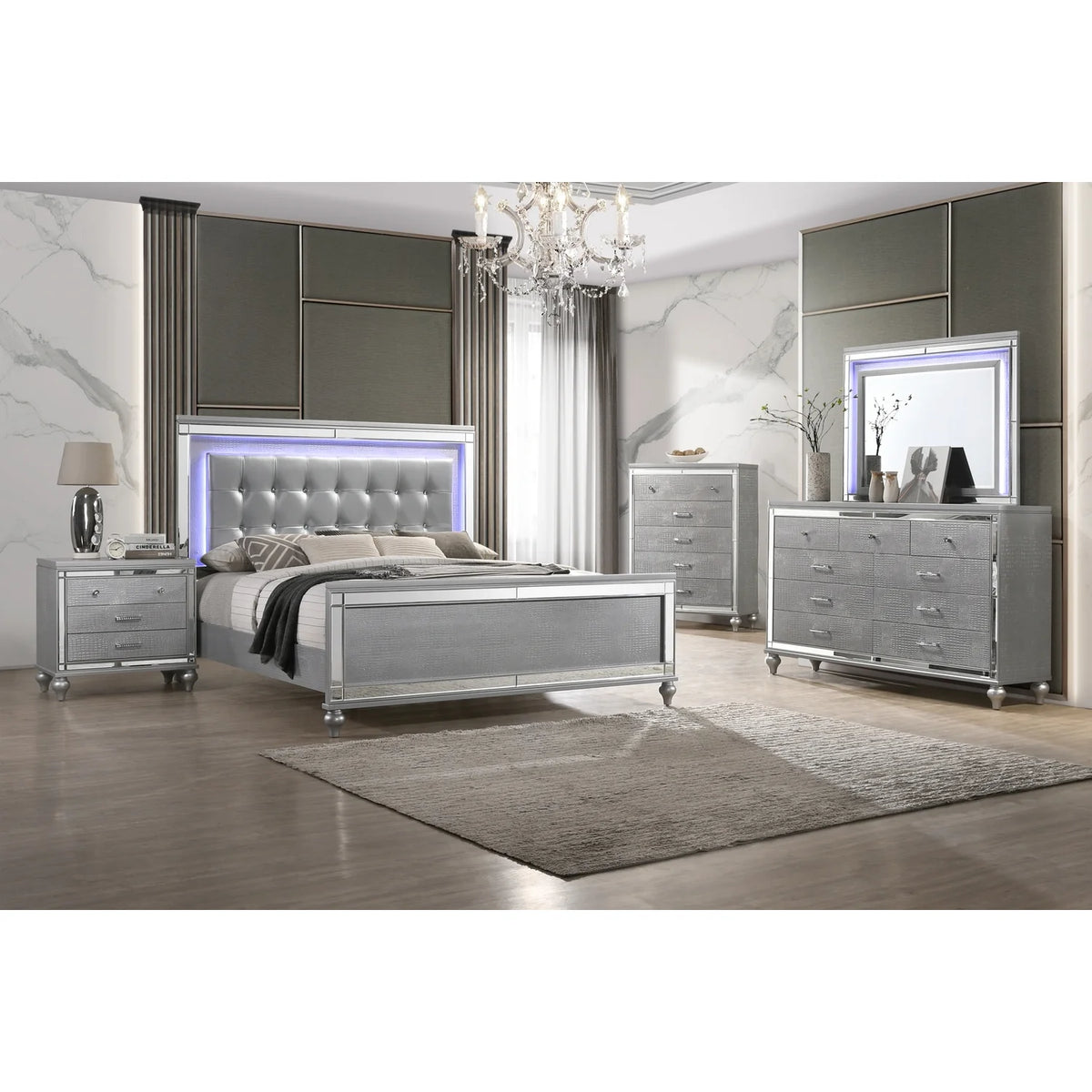 New Classic Furniture Valentine Solid Wood 3-Drawer Nightstand in White