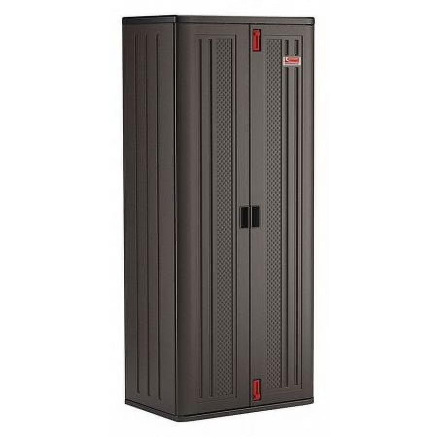 Suncast 72 in 4-Shelf Storage Cabinet Locker for Garage, Black, BMCCPD7204