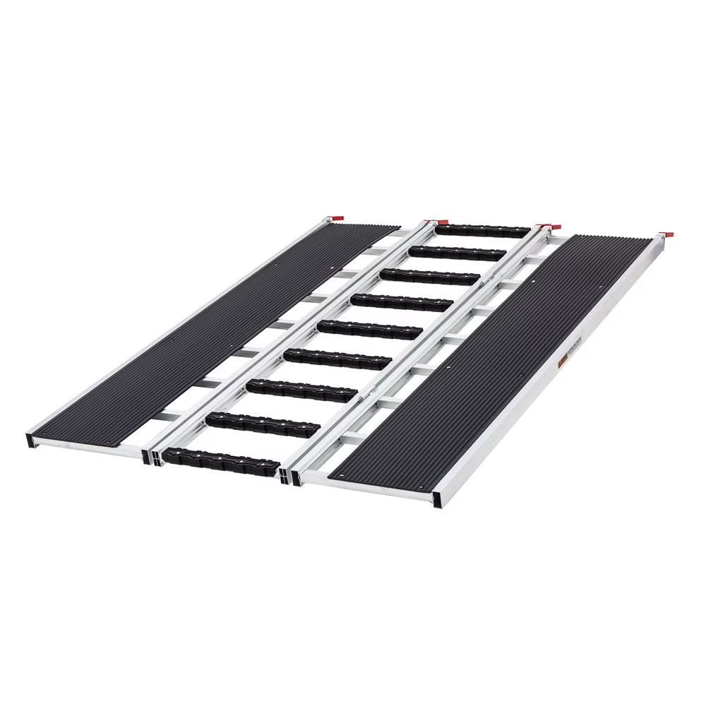 Black Ice SNO-7754-HDXW-EXT-S 6' 5in x 54in Folding Snowmobile Ramp, Extension, Stud Protectors