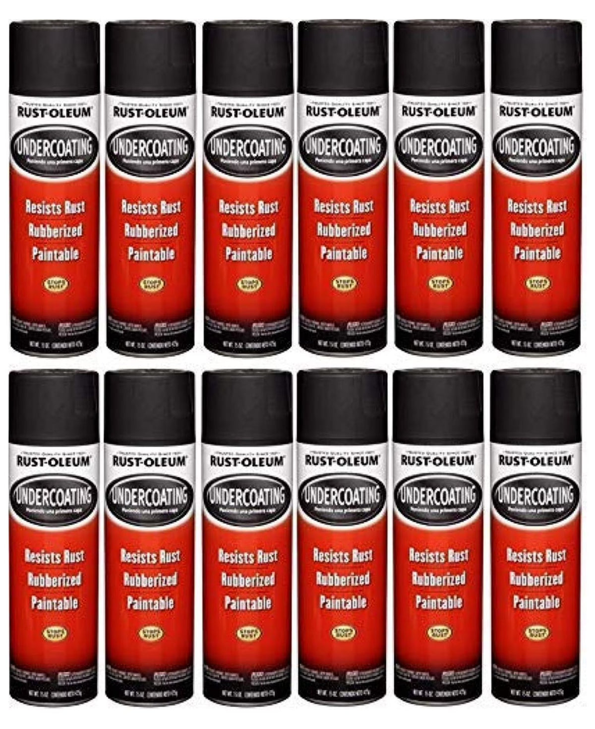Rust-Oleum Black Undercoating 15 oz. (12 Pack)