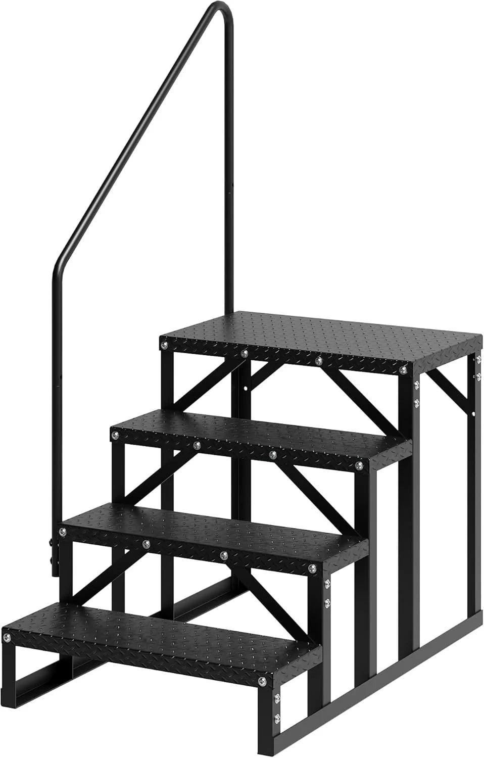 Garvee 3 Steps Anti-Slip RV Steps, 26.7 in x 47.9 in, Alloy Steel