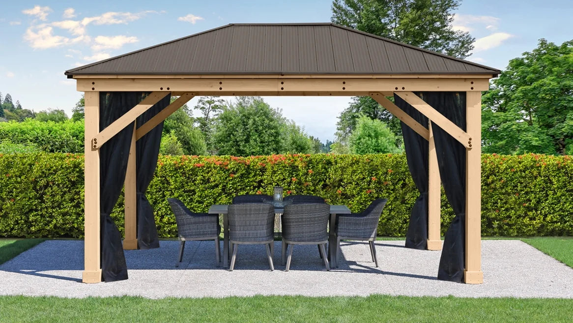 Yardistry 12' x 16' Meridian Gazebo Mosquito Mesh Kit