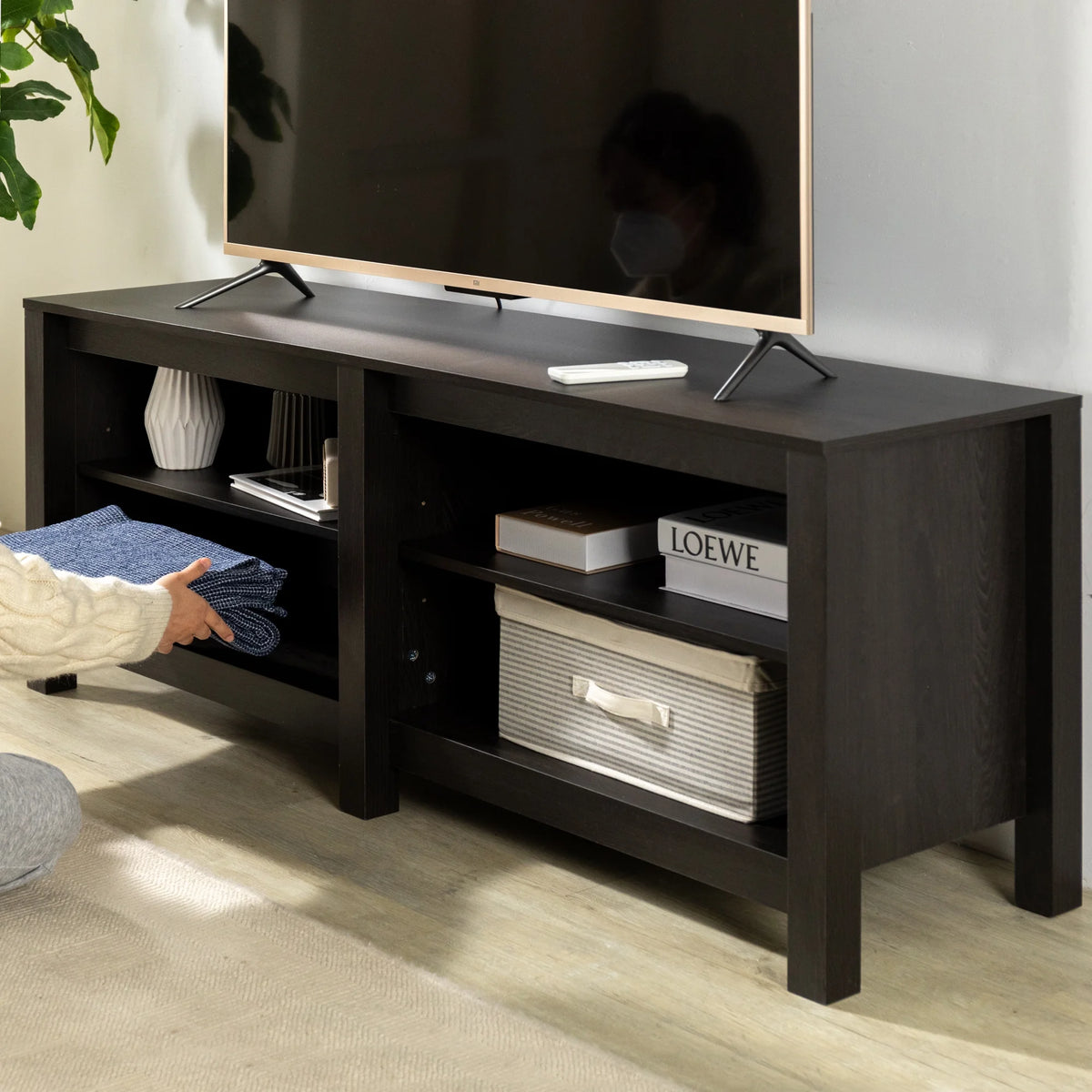 Zinus Camden TV Stand for TVs up to 65", Espresso