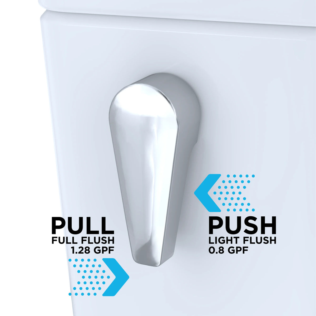 TOTOÂ® DrakeÂ® Two-Piece Elongated Dual Flush 1.28 and 0.8 GPF Toilet Tank with WASHLETÂ®+ Auto Flush Compatibility, Cotton White - ST746EMA#01