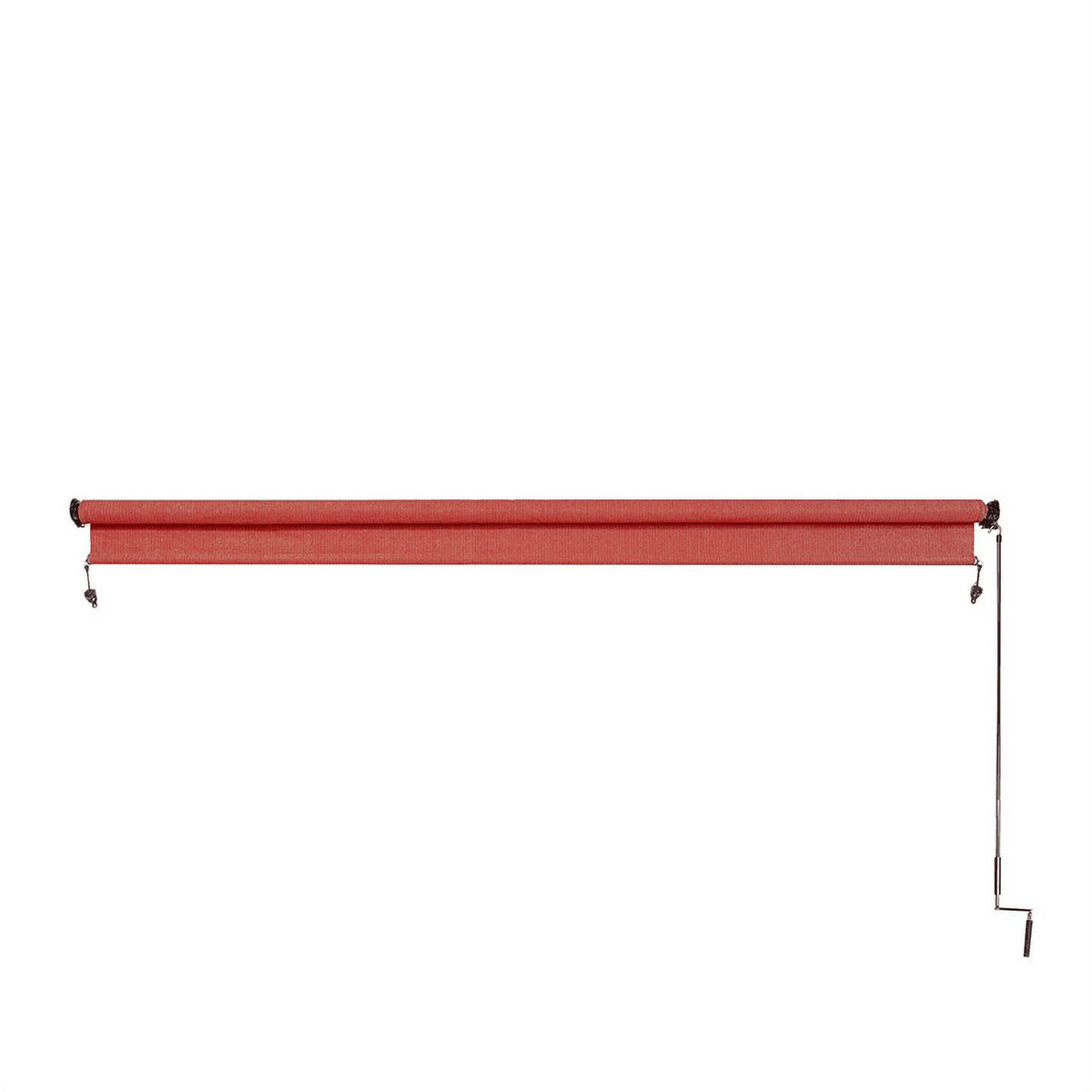 Coolaroo Light Filtering/Energy Efficient Polyethylene Roller Window Shades, Red, 2.95 in x 8'