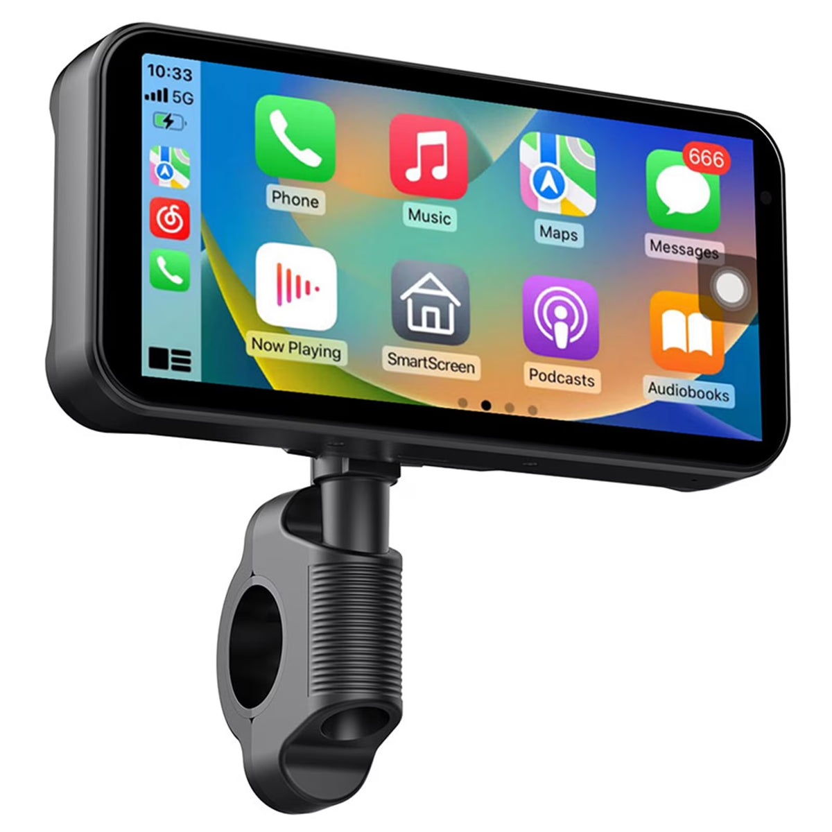 Motorcycle GPS Navigation Screen 6.25in IP67 Waterproof CarPlay Android Auto Light-sensing For Motorcycle