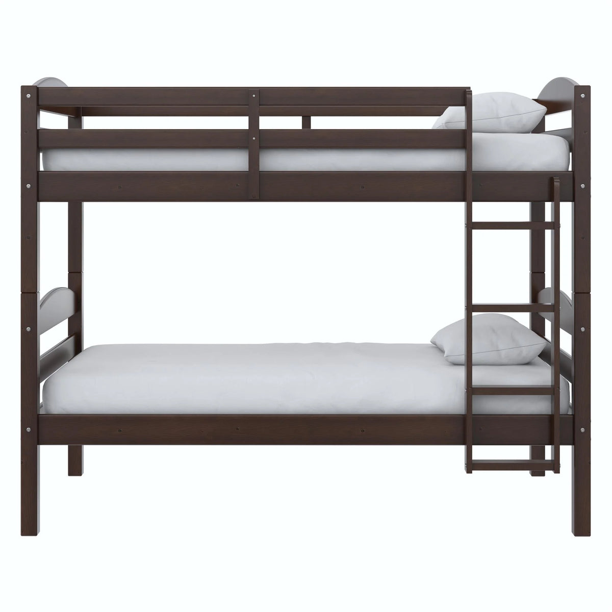 Better Homes & Gardens Leighton Solid Wood Twin-over-Twin Convertible Bunk Bed, Vanilla