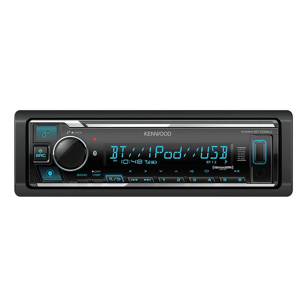 Kenwood KMM-BT332U Digital Media Receiver with Bluetooth &  Voice Control Built-In